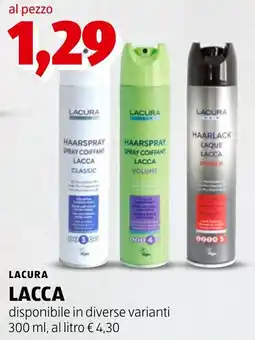 ALDI LACURA LACCA offerta