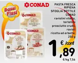 Spazio Conad Pasta fresca ripiena sfoglia sottile CONAD offerta