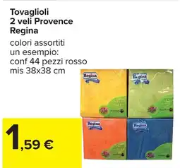 Carrefour Tovaglioli 2 veli Provence Regina offerta