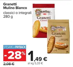 Carrefour Granetti Mulino Bianco offerta