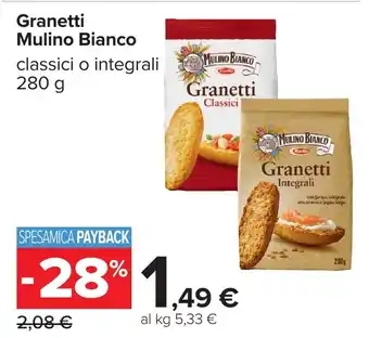 Carrefour Granetti Mulino Bianco offerta