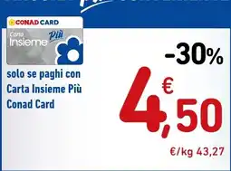 Spazio Conad Carta Insieme Più Conad Card offerta