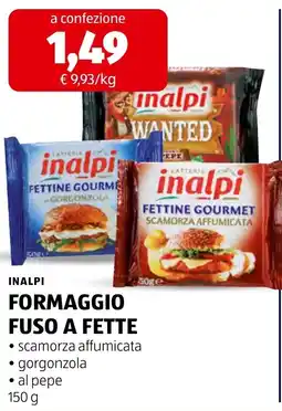 ALDI INALPI FORMAGGIO FUSO A FETTE offerta