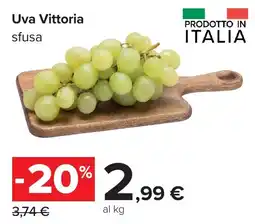 Carrefour Uva Vittoria sfusa offerta