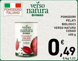 Spazio Conad Pomodori pelati biologici verso natura offerta