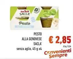 Spazio Conad Pesto alla genovese Sacla' senza aglio offerta