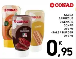 Spazio Conad Salsa Barbecue o Senape Conad offerta