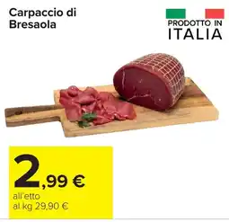 Carrefour Carpaccio di Bresaola offerta