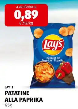 ALDI LAY'S PATATINE ALLA PAPRIKA offerta