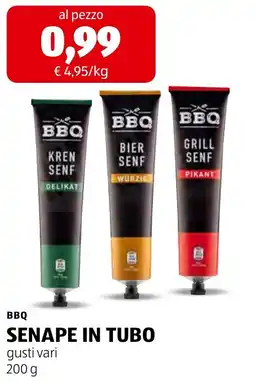 ALDI BBQ SENAPE IN TUBO offerta