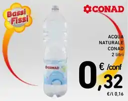 Spazio Conad Acqua naturale CONAD offerta