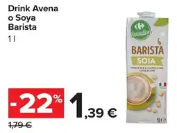 Carrefour Sensation Barista Soia offerta