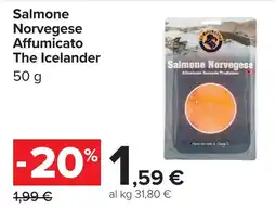 Carrefour Salmone Norvegese Affumicato The Icelander offerta