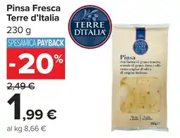 Carrefour Pinsa Fresca Terre d'Italia offerta