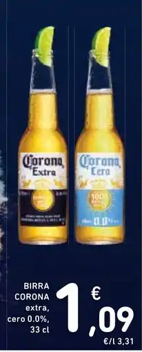Spazio Conad Birra Corona extra, cero 0.0% offerta