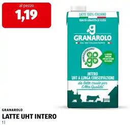 ALDI GRANAROLO LATTE UHT INTERO offerta