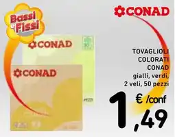 Spazio Conad Tovaglioli colorati CONAD offerta