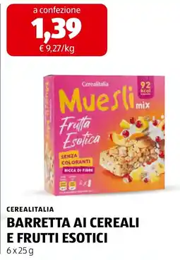 ALDI Cerealitalia Muesli mix Frutta Esotica offerta