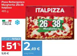 Carrefour Pizza Rettangolare Margherita Italpizza offerta
