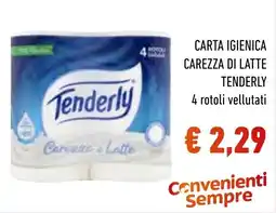 Spazio Conad Carta igienica carezza di latte Tenderly offerta