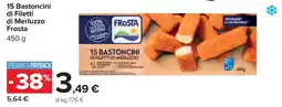 Carrefour 15 Bastoncini di Filetti di Merluzzo Frosta offerta