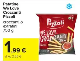 Carrefour Patatine We Love Croccanti Pizzoli offerta