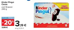 Carrefour Kinder Pinguì Cacao offerta
