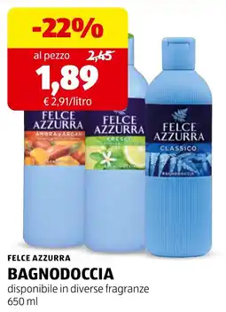 ALDI FELCE AZZURRA BAGNODOCCIA offerta