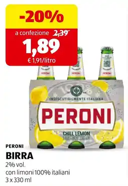 ALDI PERONI BIRRA offerta