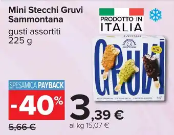 Carrefour Mini Stecchi Gruvi Sammontana offerta