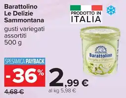 Carrefour Barattolino Le Delizie Sammontana offerta