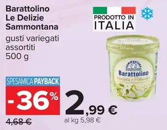 Carrefour Barattolino Le Delizie Sammontana offerta