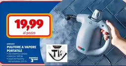 ALDI Ambiaino pulitore a vapore portatile offerta
