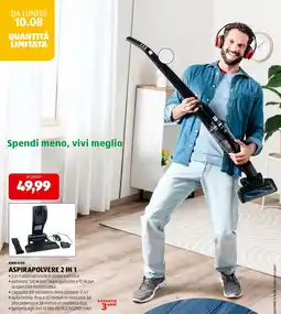 ALDI Ambiaino aspirapolvere 2 in 1 offerta