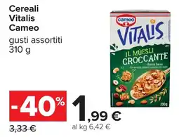 Carrefour Cereali Vitalis Cameo offerta