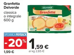Carrefour Granfetta Delverde offerta