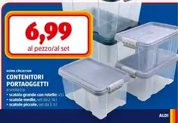 ALDI HOME CREATION CONTENITORI PORTAOGGETTI offerta
