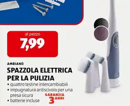 ALDI SPAZZOLA ELETTRICA PER LA PULIZIA offerta