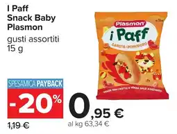 Carrefour I Paff Snack Baby Plasmon offerta