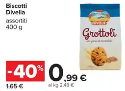 Carrefour Biscotti Divella offerta