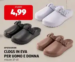 ALDI UP2FASHION CLOGS IN EVA PER UOMO E DONNA offerta