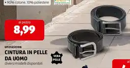 ALDI UP2FASHION CINTURA IN PELLE DA UOMO offerta