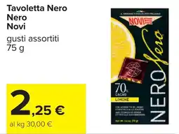 Carrefour Tavoletta Nero Novi offerta
