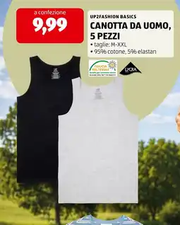 ALDI UP2FASHION BASICS CANOTTA DA UOMO offerta