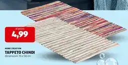 ALDI Home creation tappeto chindi offerta