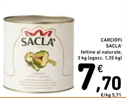 Spazio Conad Carciofi Sacla' offerta