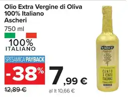Carrefour Olio Extra Vergine di Oliva Ascheri offerta