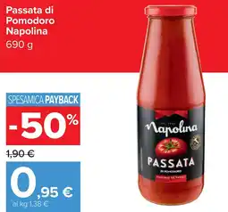 Carrefour Passata di Pomodoro Napolina offerta