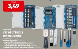 ALDI Workzone set di utensili di precisione offerta