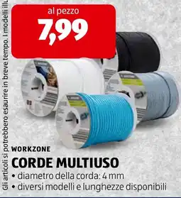 ALDI Workzone corde multiuso offerta